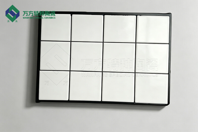 Three in one wear-resistant ceramic sheet
