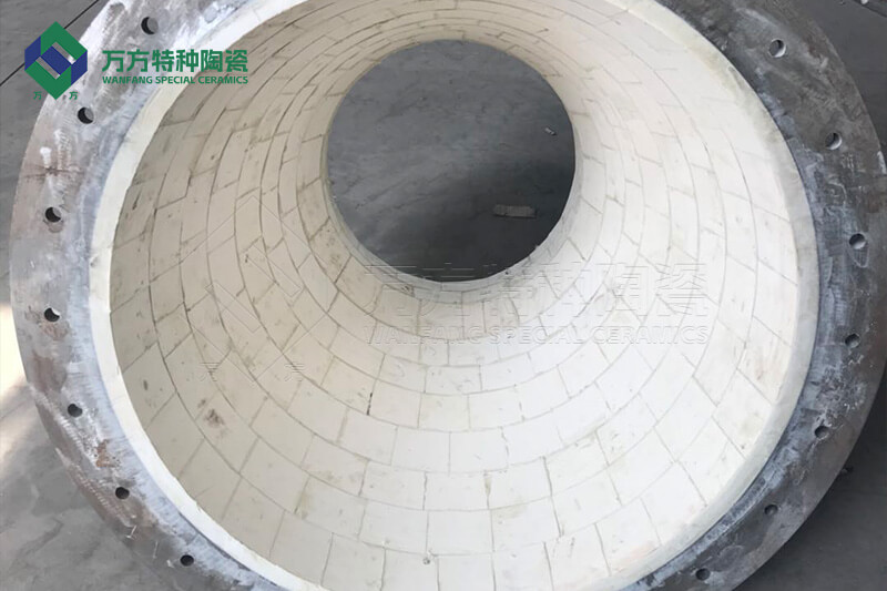 Aluminum oxide wear-resistant ceramic pipeline