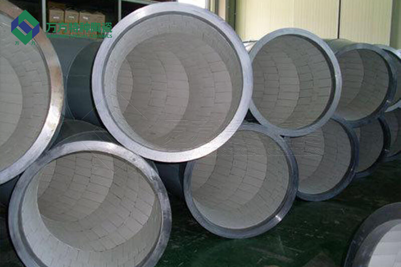 Aluminum oxide wear-resistant ceramic elbow